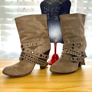 Franco Fortini booties tan size 8.5